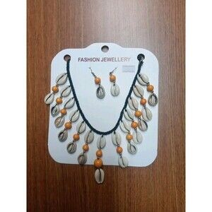 Cowrie Shell Necklace & Earring Set